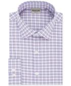 Kenneth Cole Reaction Men's Slim-fit Flex Collar Three-way Stretch Performance Check Dress Shirt