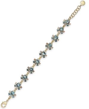 Charter Club Gold-tone Crystal Cluster Link Bracelet, Created For Macy's