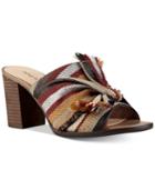 Nine West Byron Knotted Block-heel Mules Women's Shoes