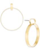 Inc International Concepts Gold-tone Linked Drop Hoop Earrings, Created For Macy's
