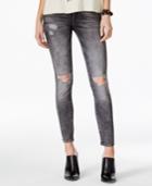 M1858 Kristen Ripped Grey Wash Skinny Jeans