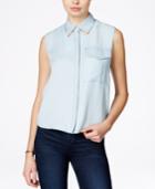 Rachel Rachel Roy Denim Cutout Shirt