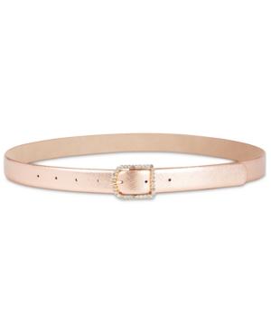 I.n.c. Rhinestone-buckle Belt, Created For Macy's