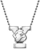 Little Collegiate By Alex Woo Yale Pendant Necklace In Sterling Silver