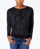 Calvin Klein Jeans Flocked Logo Sweatshirt