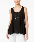 Style & Co Swing Sleeveless Blouse, Created For Macy's