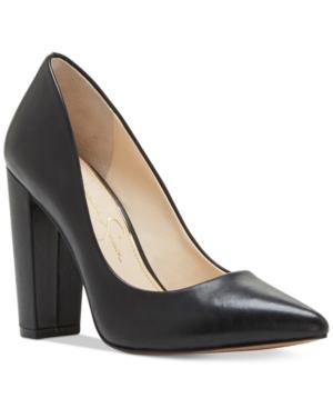 Jessica Simpson Tanysha Pointed Block-heel Pumps Women's Shoes