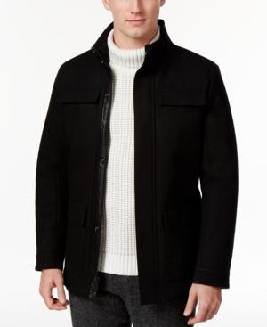 Calvin Klein Men's Wool Stand-collar Coat