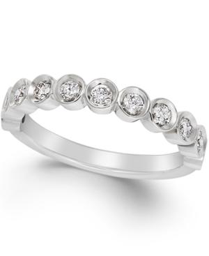 Diamond Bezel-set Anniversary Band (1/2 Ct. T.w.) In 14k White Gold