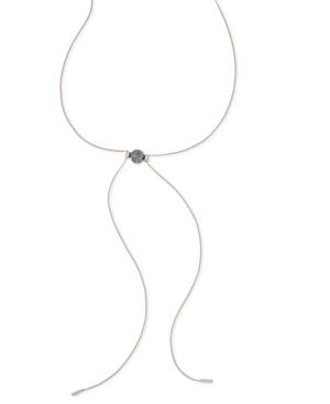 Inc International Concepts Two-tone Pave Ball Lariat Necklace, Created For Macy's