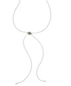 Inc International Concepts Two-tone Pave Ball Lariat Necklace, Created For Macy's