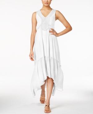 Ny Collection Crochet-trim Maxi Dress