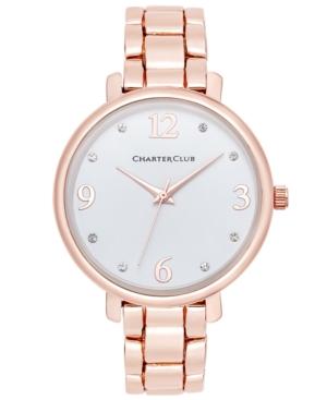 Charter Club Women's Rose Gold-tone Bracelet Watch 36mm, Only At Macy's