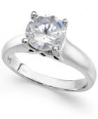 Certified Diamond Solitaire Engagement Ring In 14k White Gold (2 Ct. T.w.)