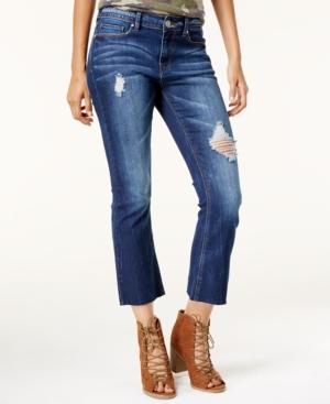 Indigo Rein Juniors' Ripped Flare-leg Jeans