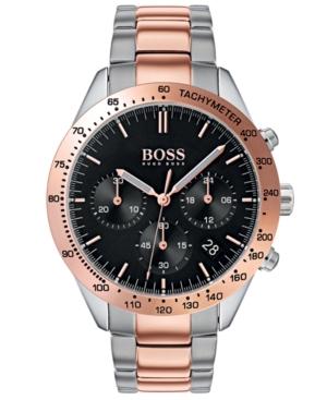 Boss Hugo Boss Men's Chronograph Talent Two-tone Stainless Steel Bracelet Watch 42mm
