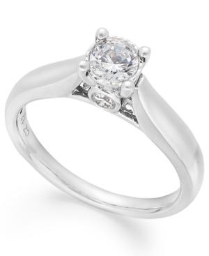 Trumiracle Diamond Solitaire Ring In 14k White Gold (1/2 Ct. T.w.)