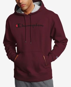 Champion Men's Script Logo Powerblend Hoodie