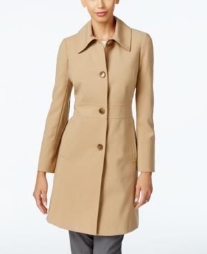 Larry Levine Button-front Walker Coat, Only At Macy's
