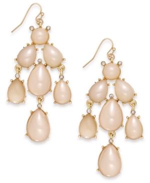 Inc International Concept Gold-tone Natural Cluster Chandelier Earring