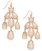Inc International Concept Gold-tone Natural Cluster Chandelier Earring