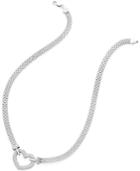 Giani Bernini Pave Heart Pendant Necklace In Sterling Silver