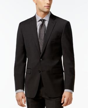 Calvin Klein X-fit Charcoal Solid Slim Fit Jacket