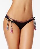 Becca Mardi Gras Embroidered Cheeky Bikini Bottoms Women's Swimsuit