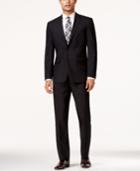 Vince Camuto Charcoal Windowpane Slim-fit Suit