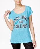 Material Girl Active Juniors' Mesh-back Graphic T-shirt, Only At Macy's