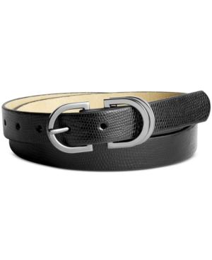 Style & Co Stingray-embossed Double Metallic Belt, Only At Macy's