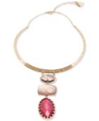 Lonna & Lilly Gold-tone Stone & Crystal Pendant Necklace
