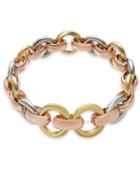 Alfani Tri-tone Hoop Link Stretch Bracelet, Created For Macy's