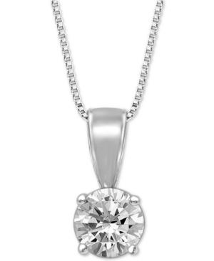 Diamond Solitaire 18 Pendant Necklace (3/4 Ct. T.w.)