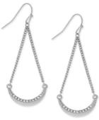 Bcbgeneration Crystal Crescent Swing Drop Earrings