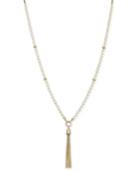 Charter Club Gold-tone White Imitation Pearl Tassel Long Pendant Necklace, Only At Macy's