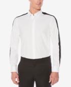 Perry Ellis Men's Slim-fit Striped Shoulder Shirt