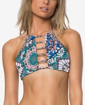 O'neill Topanga Printed High-neck Bikini Top Women's Swimsuit