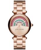 Marc Jacobs Women's Dotty Rose Gold-tone Stainless Steel Bracelet Watch 34mm Mj3546