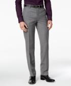 Bar Iii Men's Slim-fit Medium Gray Textured Tuxedo Pants, Only At Macy's