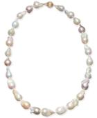 Multicolor Cultured Baroque Freshwater Pearl (9-11mm) 17 Collar Necklace