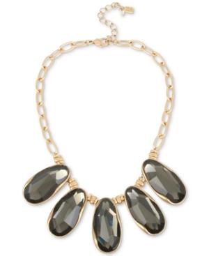 Robert Lee Morris Soho Gold-tone Stone Statement Necklace, 16 + 3 Extender