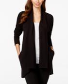 Style & Co. Draped Open Front Cardigan, Only At Macy's