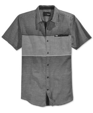 Hurley Men's Snyder Colorblocked Stripe Short-sleeve Shirt