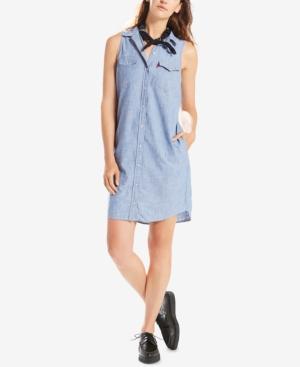 Levi's Cotton Sleeveless Western Shirtdress
