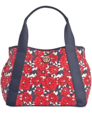Tommy Hilfiger Th Painted Floral Canvas Tote