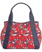 Tommy Hilfiger Th Painted Floral Canvas Tote