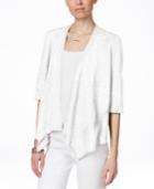 Alfani Petite Linen-blend Open-front Cardigan, Only At Macy's