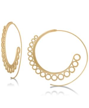 Rachel Rachel Roy Gold-tone Spiral Hoop Earrings