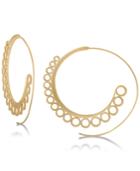 Rachel Rachel Roy Gold-tone Spiral Hoop Earrings